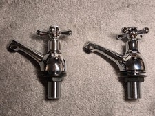 Swirl Traditional Chrome Bath Taps (Pair) - 3/4" BSP - Brand New in Box