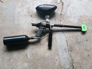 Old School AGD 68 Automag Paintball Gun Marker Retro Tank and Gravity Hopper