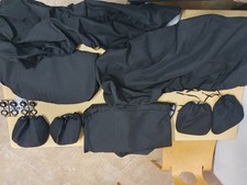 Fodere nere su misura fiat 500 epoca 500f, 500l, 500r nuove mai montate