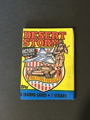 1991 Topps Desert Storm Trading Cards Unopened Wax Packs - Victory Series - NEW