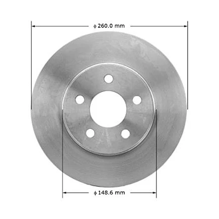 Hierro rotor de freno de disco Bendix PRT1379, 10,25 pulgadas de diámetro, 0,945 pulgadas Foto 2 de 4