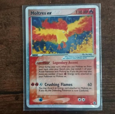 Pokemon Moltres Ex Leaf Green & Fire Red Secret Rare ENG 2004 EX-VG