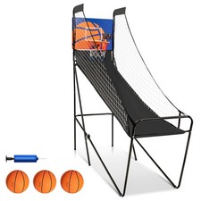 Electronic Basketball Game Machine Foldable with Scoreboard 3 Basketballs