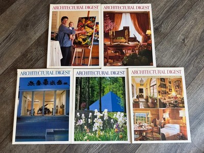 ARCHITECTURAL DIGEST Magazine 1997 5pc Lot Interior Design Home Decorating