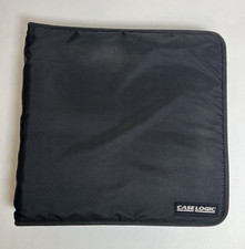 Case Logic Black Media Storage CD DVD Blu Ray Game Zipper Case 12x12