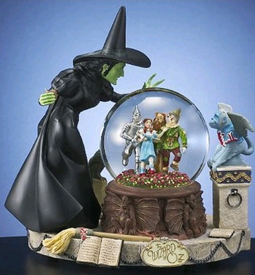 #ad Wizard of Oz Wicked Witch 1999 Water Globe Music Box San Francisco Exc. Cond. $81.88