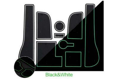 White Trim Console Storage Armrest Door Pocket Cup Mat Liner Fits 15-21 Golf7