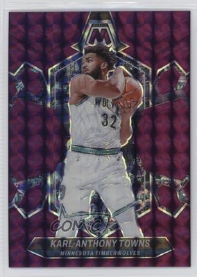 2023-24 Panini Mosaic Purple Mosaic Prizm 13/99 Karl-Anthony Towns #78 0a6