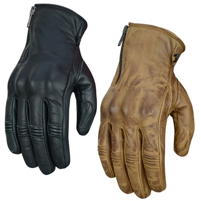 Motorrad Lederhandschuhe Sommer Herren Biker Sommer Handschuhe Biker Gloves - Bild 1 von 4