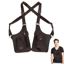 Double Shoulder Armpit Bag, Anti-Theft Hidden Underarm Strap Wallet Pocket Holst
