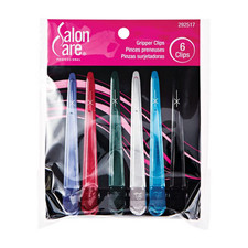 Salon Care Strictly Professional Metal Gripper Clips - 6 Pack