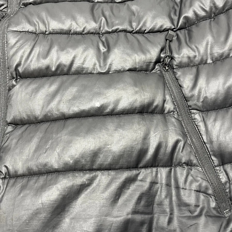 Eddie Bauer First Ascent Goose Down Vest Mens 2XL Black Puffer Full Zip - Read - Image 2 of 4