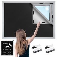 100 Blackout Window Cover,157" x 57" Portable Ttravel Blackout Shades for Wi...