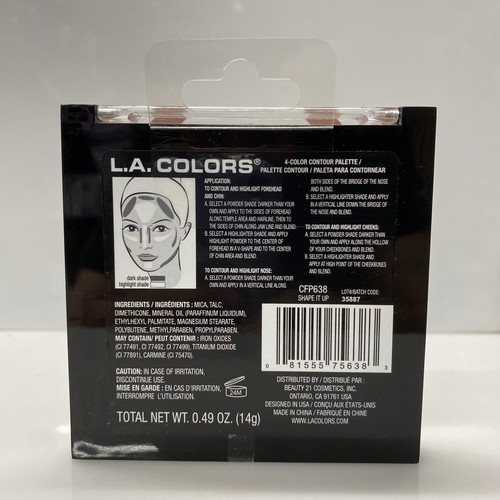 L.A. Colors - Shape It Up - Sculpt + Contour CFP638, 4 Colors - Picture 2 of 2