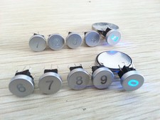 10 Numbers 0-9 Blue Led Dia 10mm Cap 12V Momentary Tact Push Button Switch