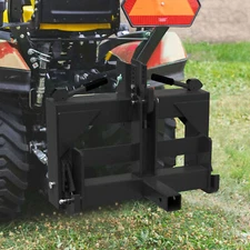 3-Point 2" Receiver Hitch Drawbar with Suitcase Weight Bracket for CAT 1 Tractor