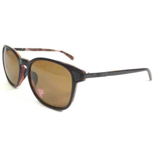 Gafas de sol Oakley OO2047-03 Ringer marrón rosa marcos cuadrados con lentes marrones - Imagen 1 de 11