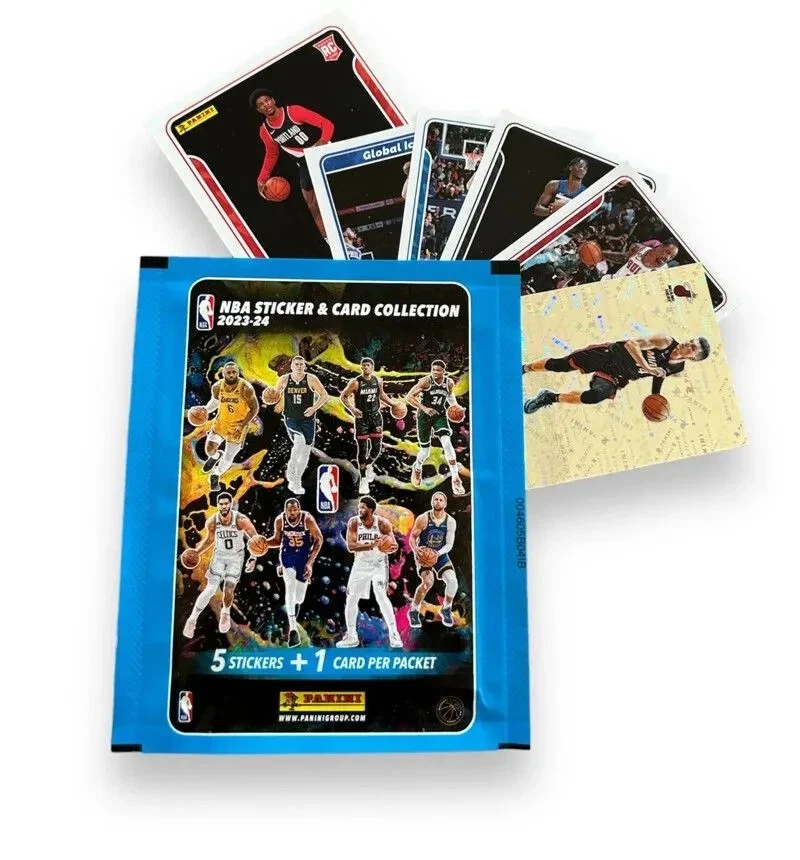 2023-24 Panini NBA Sticker & Card Collection Factory Sealed Pack - Image 2 of 3
