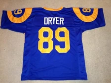 UNSIGNED CUSTOM Sewn Stitched Fred Dryer Blue Jersey - M, L, XL, 2XL