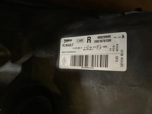 Original Renault headlight right DACIA Sandero II (SD) 260107615R - Picture 5 of 8