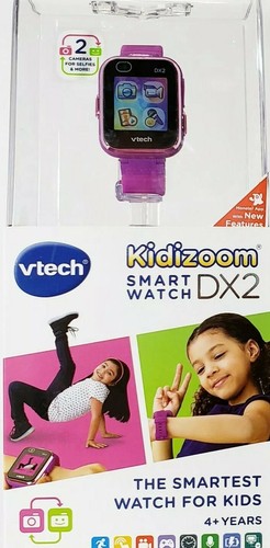 VTech Kidizoom Learning Smartwatch DX2, Dual Cameras, Purple, New, Girls, Age 4+ - Picture 8 of 12