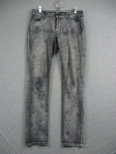 NYDJ Alina Jeans 6 Women Floral Pattern Gray Lift Tuck Stretch Denim
