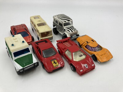 7x Matchbox & Majorette Lot 70s 80s 90s Ferrari Lamborghini Rx500 Air France Toy