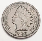 1893 P Indian Head Cent Penny AVE CIRCULATED **FREE SHIPPING**