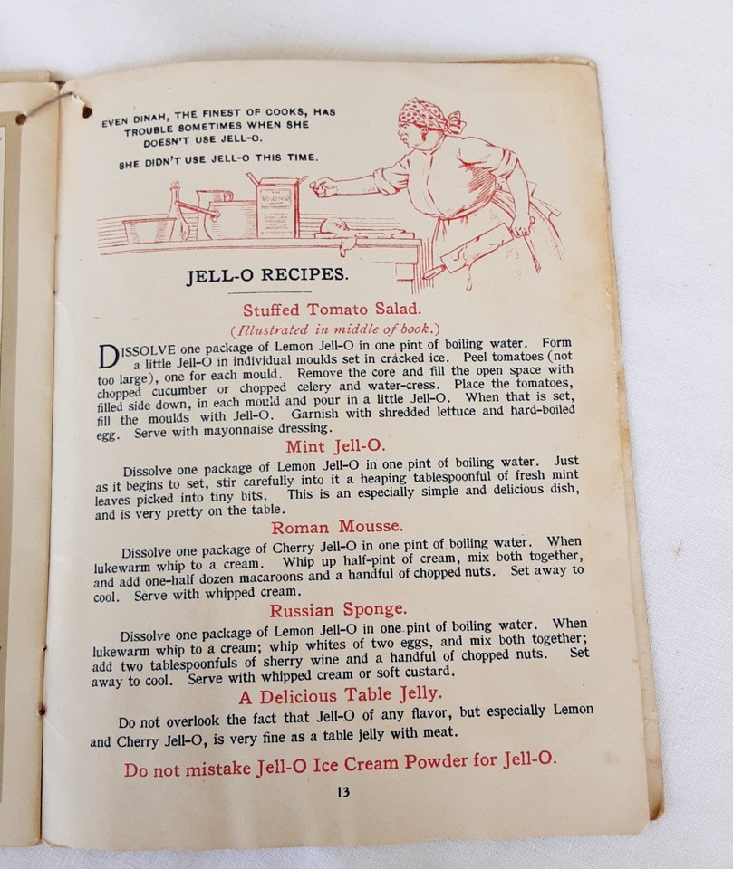 VINTAGE JELLO POWDER EMPTY PACKET AND GELATIN PAMPLETS eBay