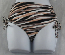 Salt  Cove Juniors Side Tie Bikini Bottom Swimsuit, Neutral Multi, Large