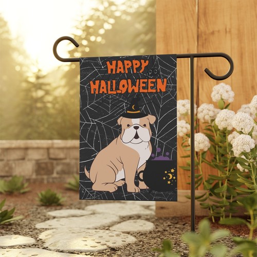 Halloween Bulldogge Garten & Haus Flagge - 2 Größen - tolles Geschenk für Bulldoggenbesitzer! - Bild 10 von 11
