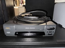 Symphonic SV206G VHS Player Stereo VCR Video Cassette Player AC/DC
