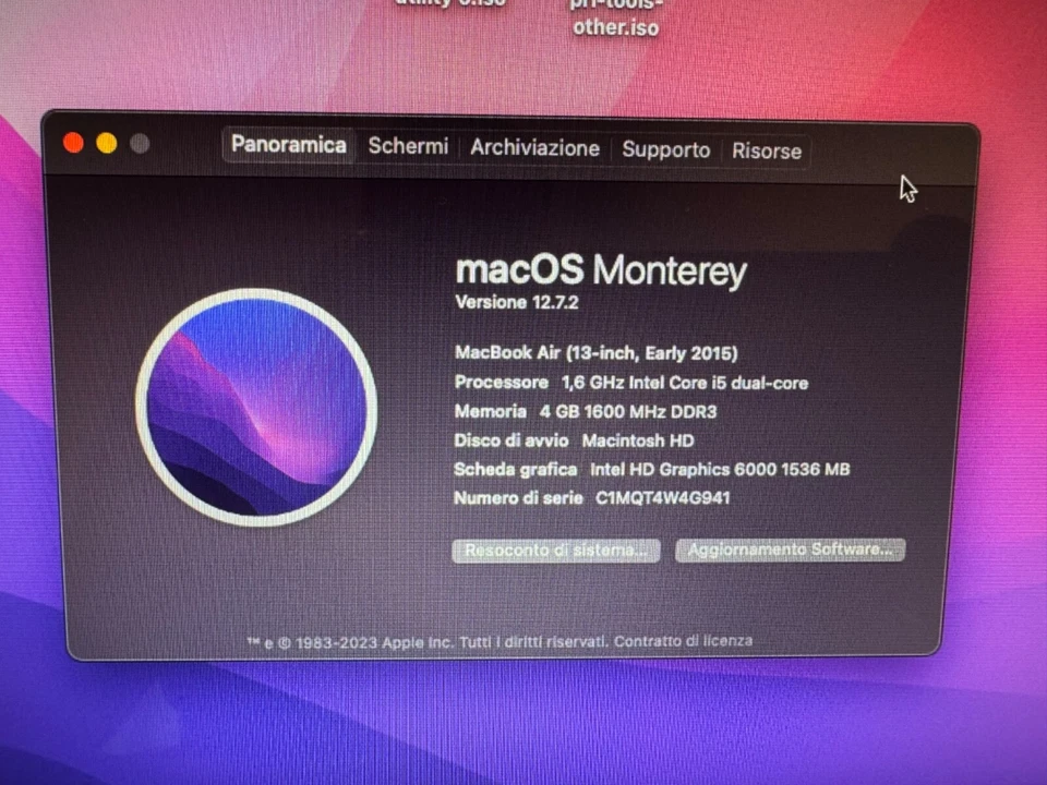 Apple MacBook Air 13" 2015 · i5 · 4GB · 256GB, foto 2 di 5