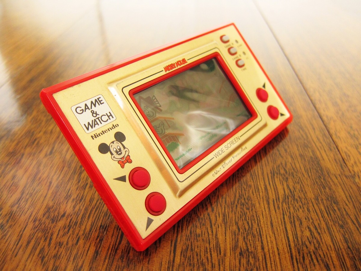 Nintendo Game & Watch Wide Screen Mickey Mouse - Red (MC-25) for