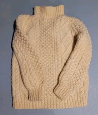 Heron Irish Wool Child's Sweater Made For Shannon Duty Free, Beige Color
