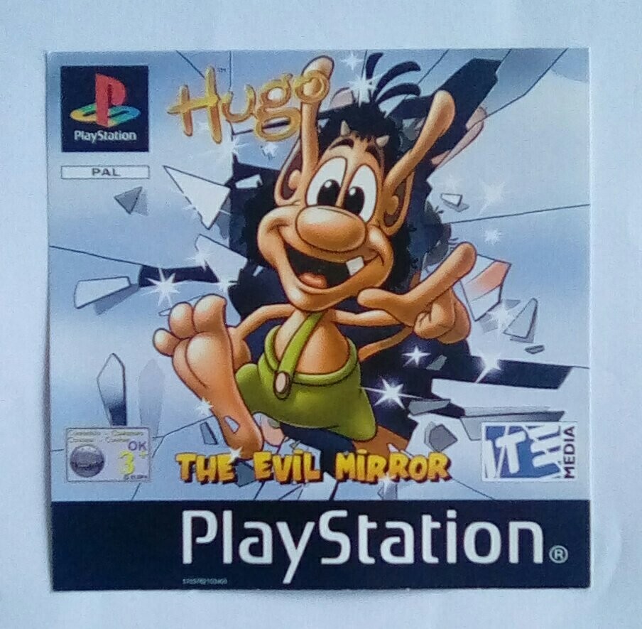 Jeu HUGO - THE EVIL MIRROR PS1/PS2 Complet (boîtier Cassé) - Version PAL Français/allemand