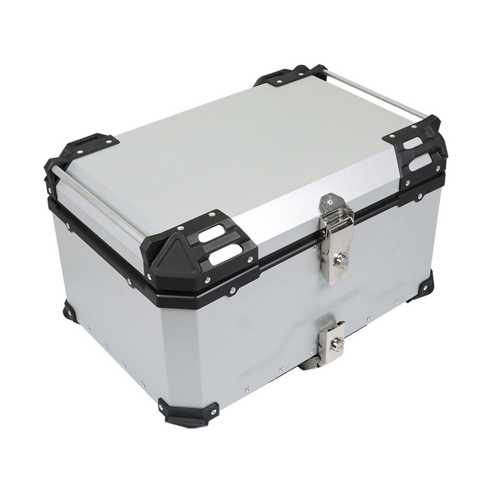 Aluminum 65L Motorcycle Trunk Tour Tail Box Waterproof Luggage Storage