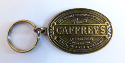 VINTAGE THOMAS CAFFREY'S IRISH ALE KEYRING KEY CHAIN