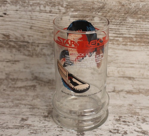 De Colección Star Trek Regalo III La Búsqueda de Spock SPOCK Vaso Vidrio Taco Bell 1984 - Imagen 2 de 3