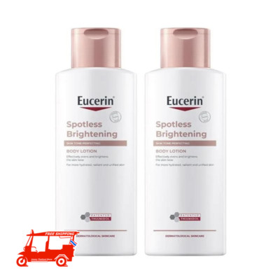 2 x Eucerin Spotless Brightening Body Lotion Skin Tone Hyaluronic Acid 250ml