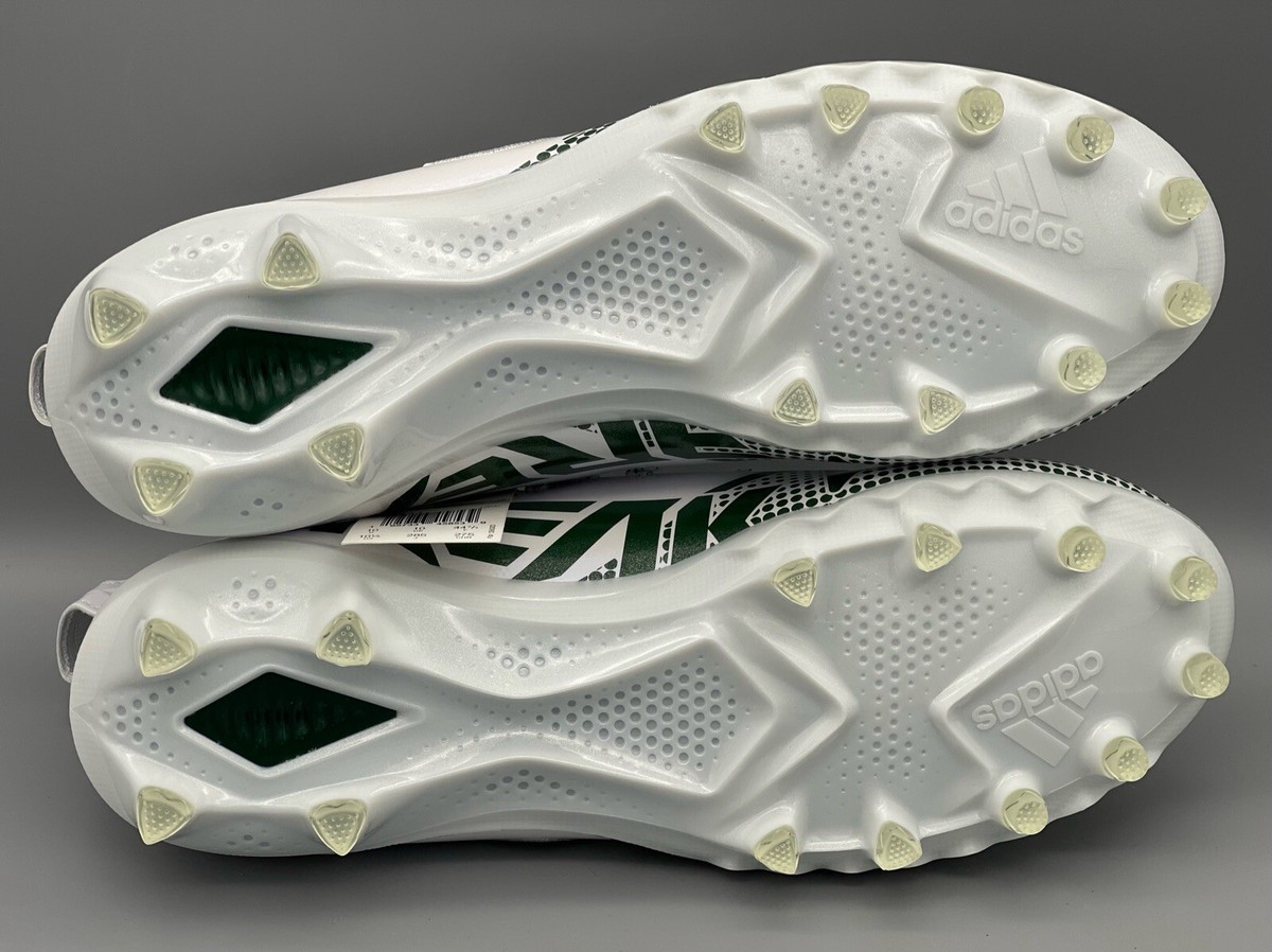 Adidas Freak 22 Team Football Cleats White Green GY0434 MSU Men’s Size 10.5 NEW NEW Adidas Freak 22 Football Cleats Team GREEN / White  main image 3