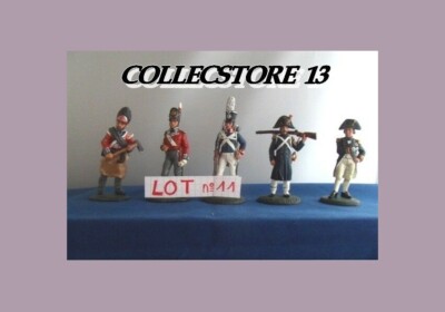 Lot De 5 Soldats En Plomb Del Prado – Très Bon état – Collection