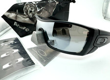 OAKLEY BATWOLF BLACK INK CHROME MIRROR AFTERMARKET POLARIZED SUNGLASSES OO9101