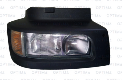 Phare Droit Avant Pour Renault Midlum Avec Clignotant Intégré - Neuf, Marque Optima - Fabriqué En Pologne