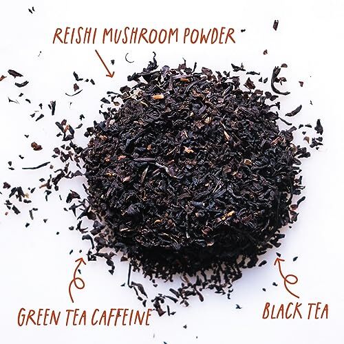 High Caffeine Mushroom Tea (Reishi Mushroom Black Tea) eBay