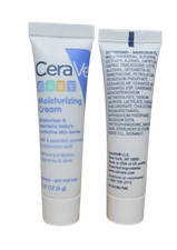 CeraVe Baby Moisturizing Cream Travel 0.17 fl oz 5 g No Parabens, Dyes or Scent