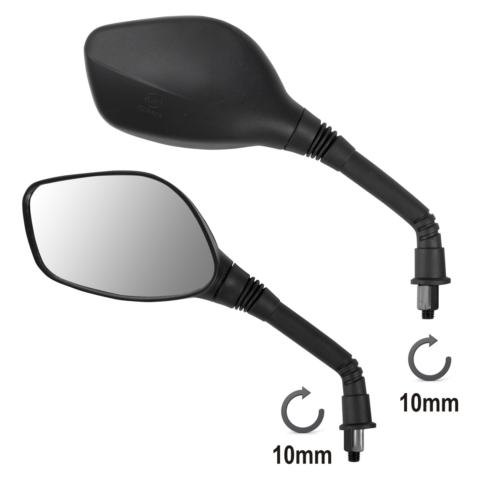 Rearview Mirrors Scooter M10 Motorcycle Motorbike Universal Handlebar M10