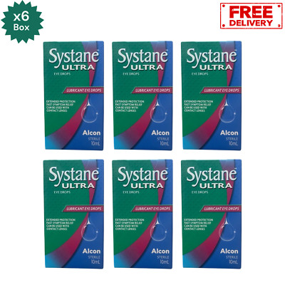 6x Alcon Systane Ultra Lubricant Eye Drops High Performance 10ml Free Shipping