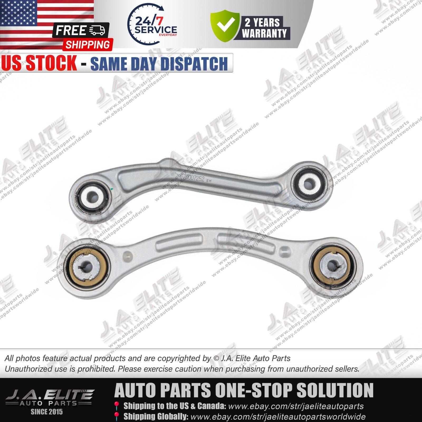 2pcs Rear Control Arms fit Maserati Ghibli Quattroporte 14+ 670007251 670007252