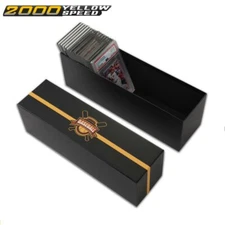 Graded Card Storage Holder Container Black Box Holds 50-55 Graded Cards Box